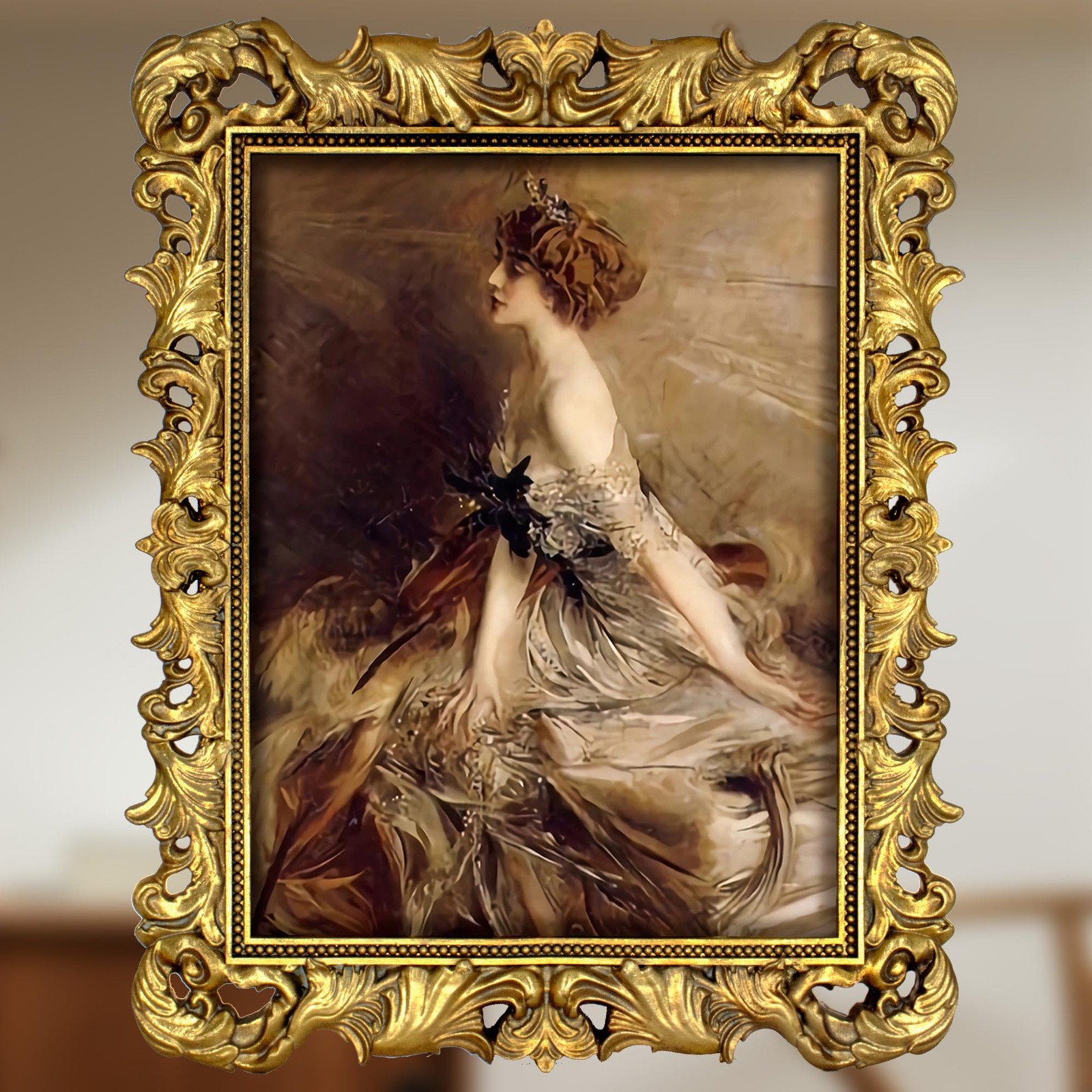FJXMFRAME Gold 11×14 Picture Frame Vintage Ornate inch,