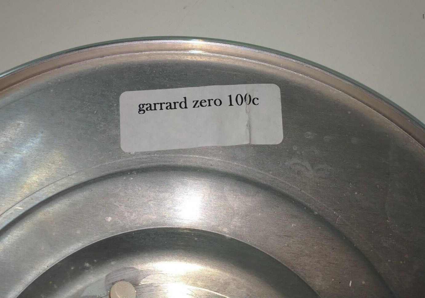 Garrard Zero 100C Turntable Platter with Hardware Platter and Hardware Only