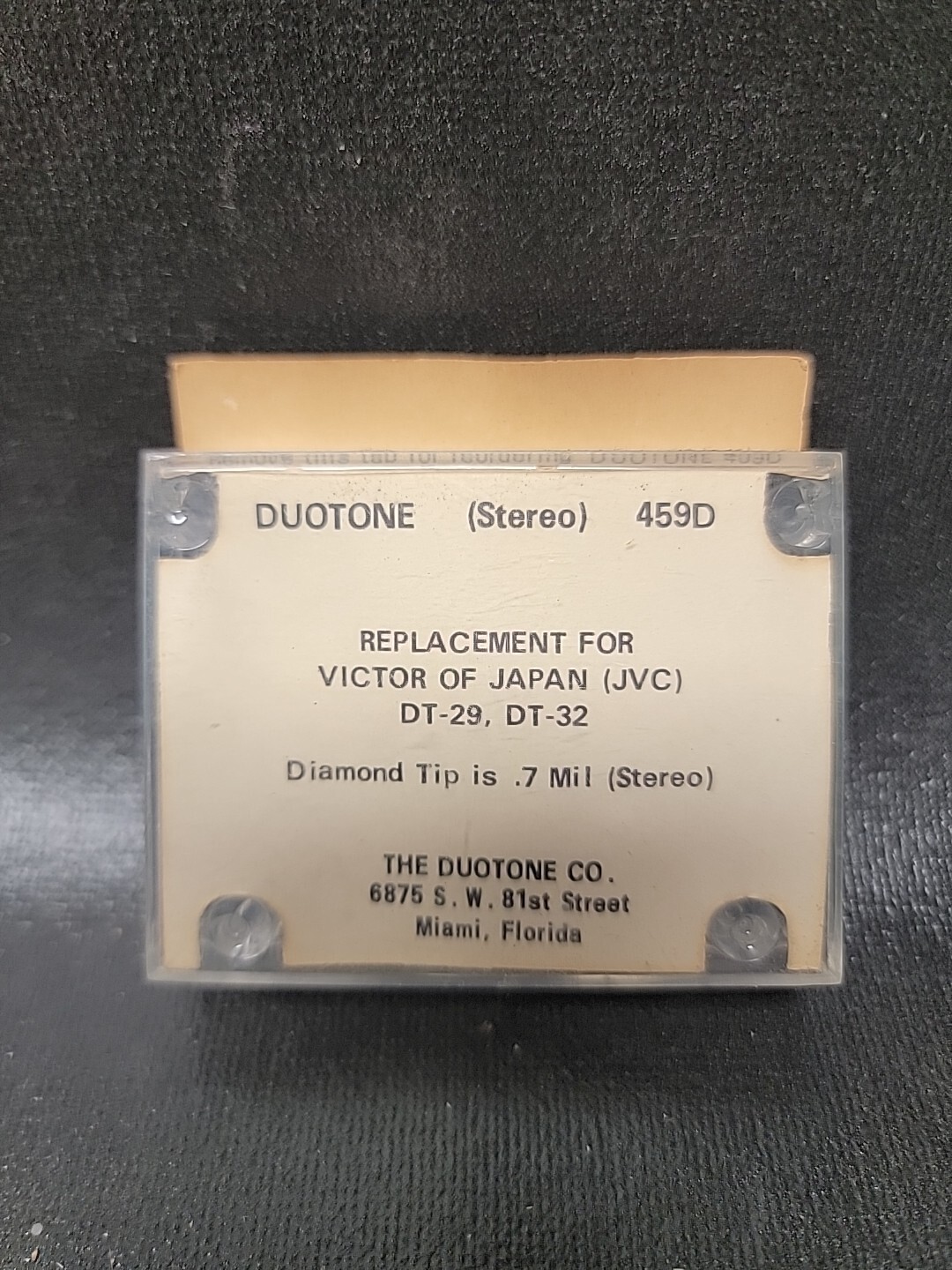 NOS Duotone 459D Needle Stylus for JVC VICTOR MD-1011H DT-29 DT-32 Phonograph