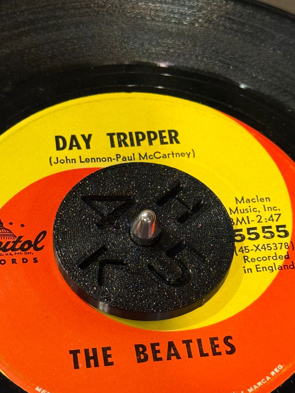 45 RPM single record adapter for Harman Kardon Record Stabilizer T series Phono