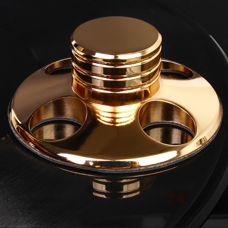 Turntables Disc Stabilizer Record Weight HiFi Gold for LP Vinyl Record Player F