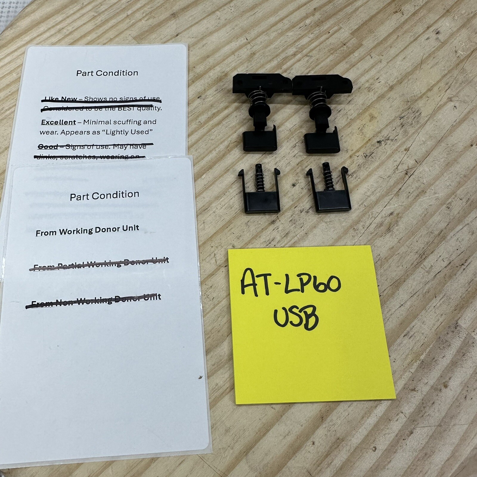 Audio-Technica AT-LP60USB LP60 Parts – Complete Set Of Buttons Start Stop Lift