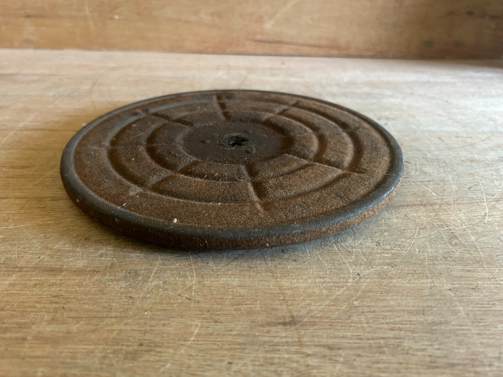 Decca Phonograph Replacement Platter Record Player Part Metal w/Felt 9″ Vintage
