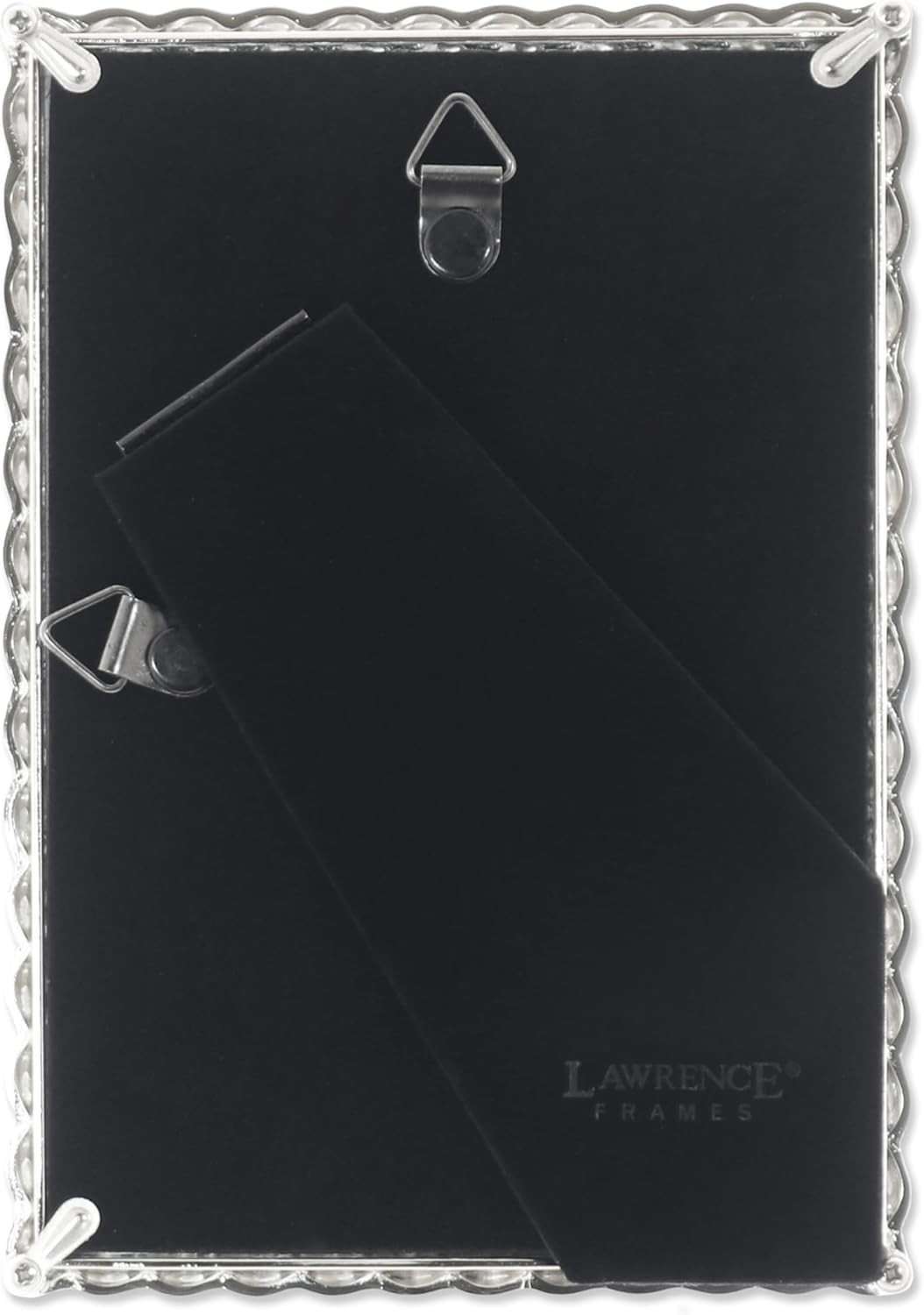 Lawrence Frames Rope Design Metal Frame, 4×6, Silver