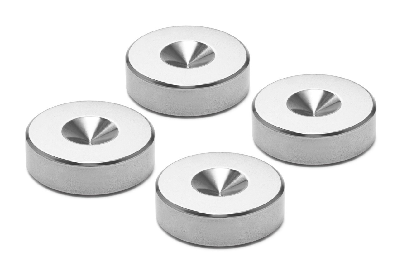 OYAIDE AUDIO INSULATOR STAINLESS 4 PCS SET (φ20mm / H 6.0mm) INS-SP