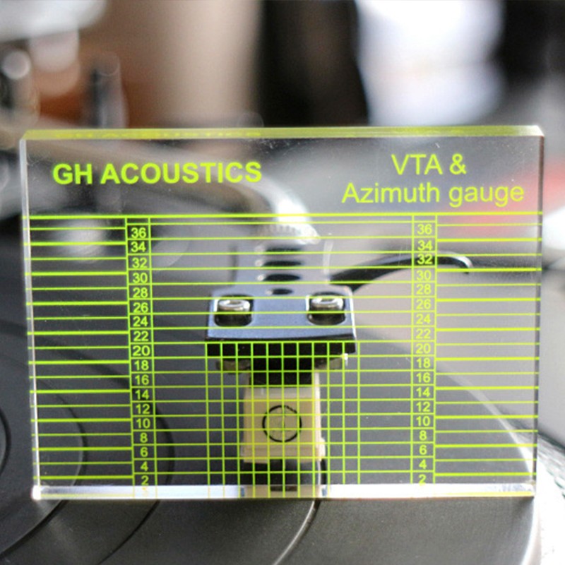 For LP Vinyl Tonearm VTA Azimuth Gauge Alignment Ruler Headshell Alignment Block