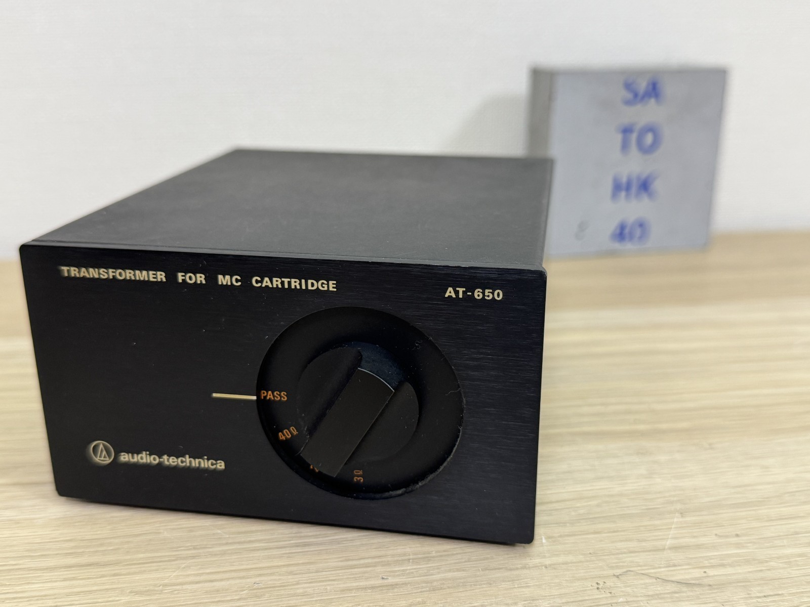 Audio Technica AT-650 MC Step-Up Transformer Junk For Parts or Repair