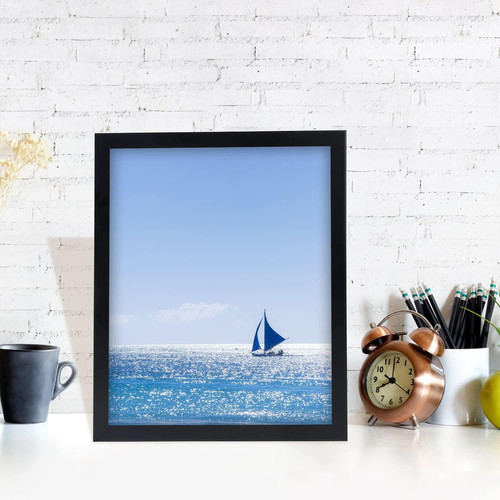 HUKONHEP 3.5×5 Black Picture Frames, Photos Frame with 3.5″x5″,