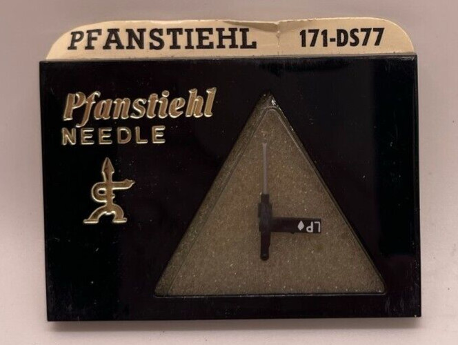 NEW Pfanstiehl 171 DS77 Diamond Needle Stylus Dual Needle Astatic N14SD NOS