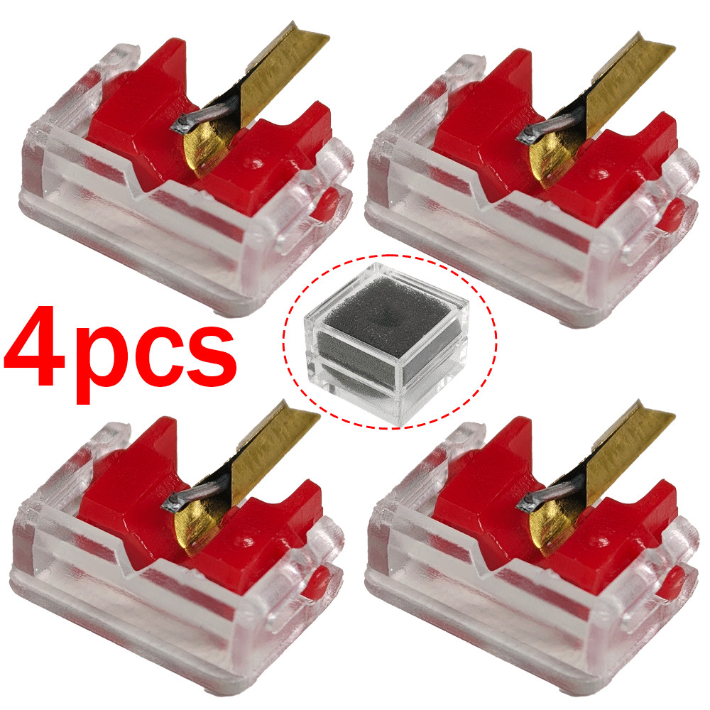 New! 4pc needle stylus for SHURE M44-7 N44 M44-7 M44MR M55 M80 N44 N44-7 4759-D7