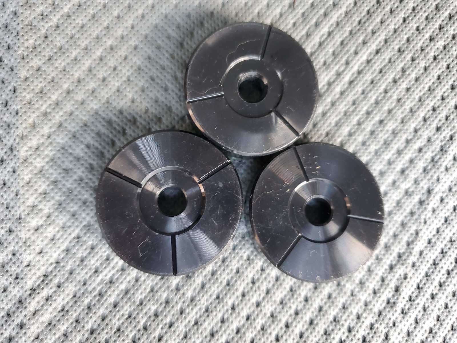 3 Genuine OEM Technics Turntable 45 RPM Adapter Vintage Includes 3