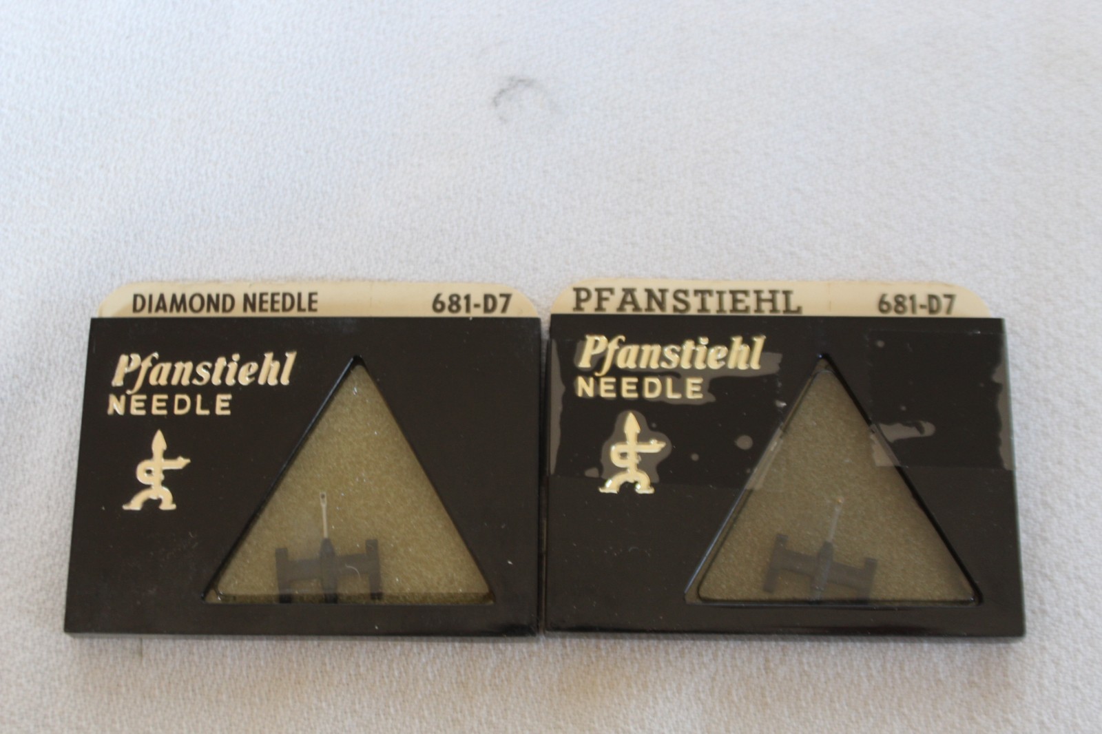 2 LOT Pfanstiehl 681-D7 FAT STEM Diamond Stylus Needle PANASONIC EPS-19 EPC-40ST