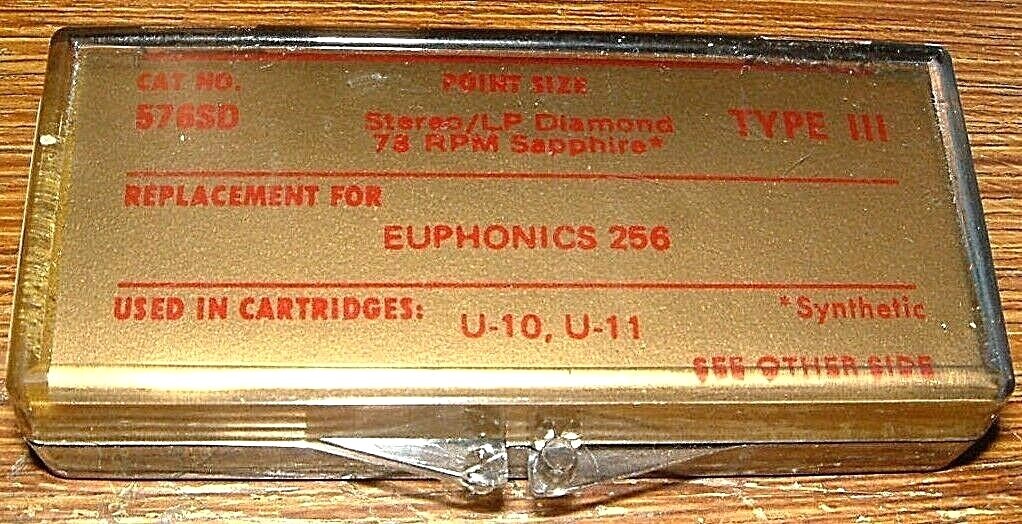 Record NEEDLE 576SD for Euphonics 254 256 255 U10 -11, N425-sd EV2679DS 462-DS73