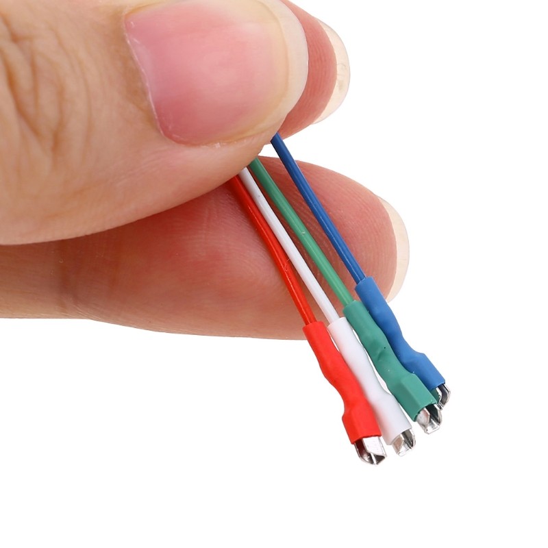 4Pcs Silver Leads Wires Header Wire Cable 40mm for 1.2-1.3mm Pins Turntable