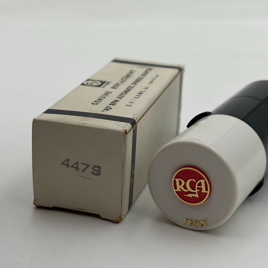 EVG RCA 45 RPM Automatic Spindle Adaptor Genuine Replacement Black 447S
