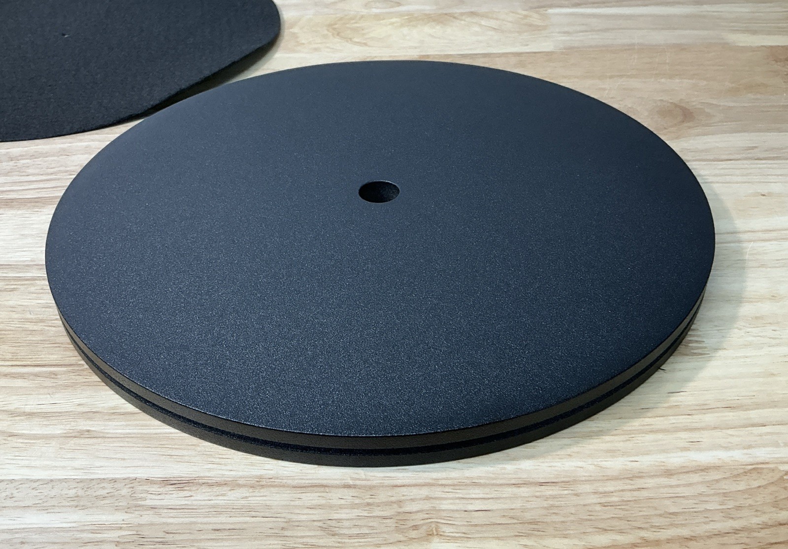 U-Turn Orbit Gen. 2 / Theory MDF Turntable Platter & Felt Mat – Chip On Bottom