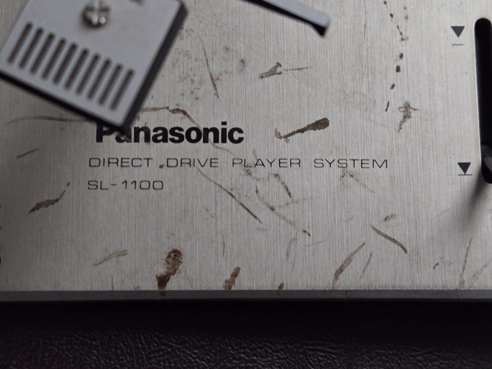 Panasonic SL-1100 Tonearm Assembly with Anti-Skating Control, Silver/Black