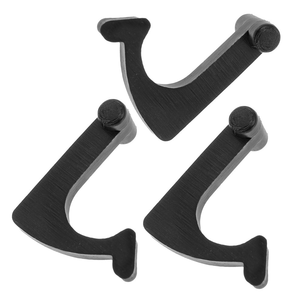 3Pcs Black Iron Record Player Arm Adapters Vinyl Holder for Turntable Use