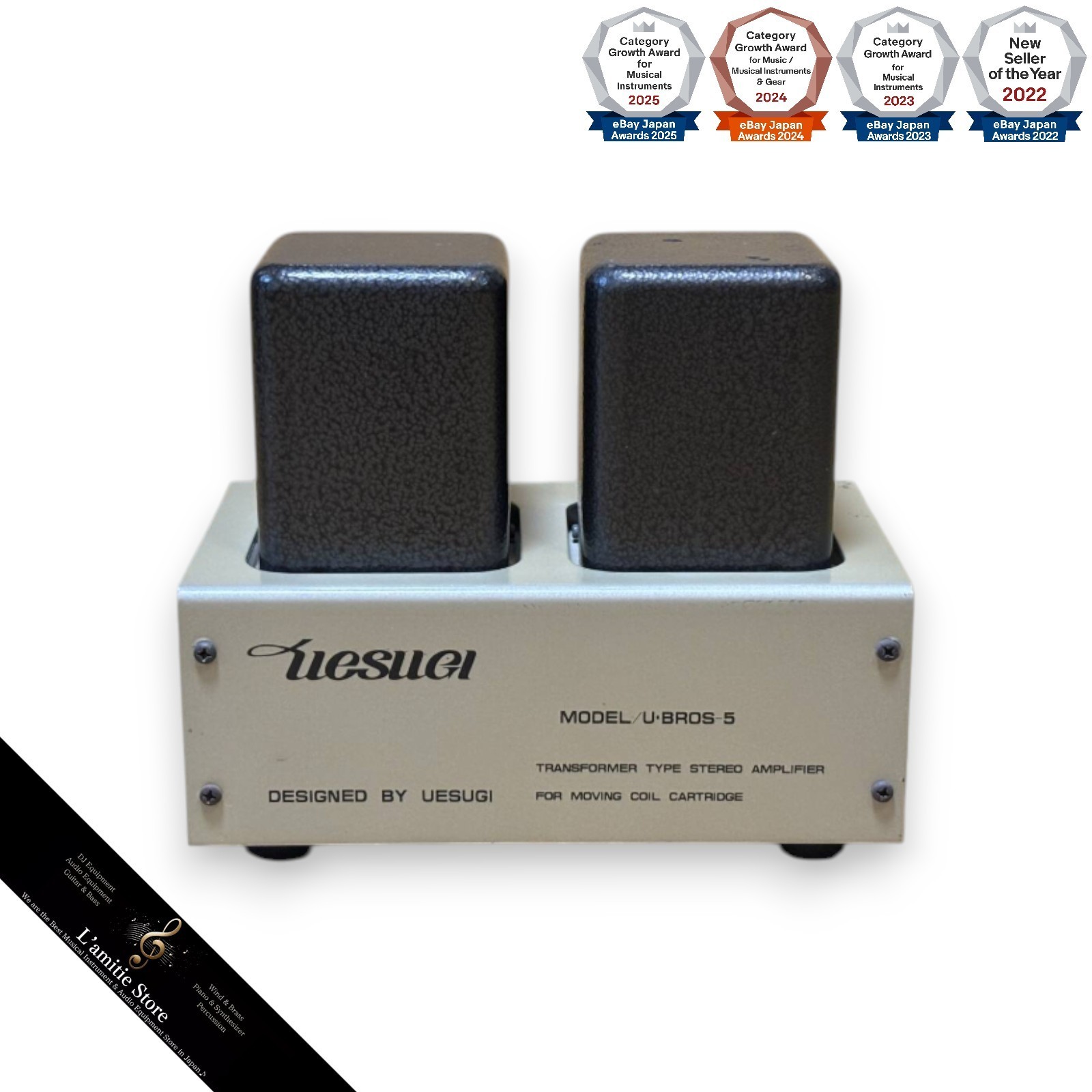 Uesugi U-BROS 5 Type L MC Step up Transformer Stereo Amplifier Moving Coil Amp