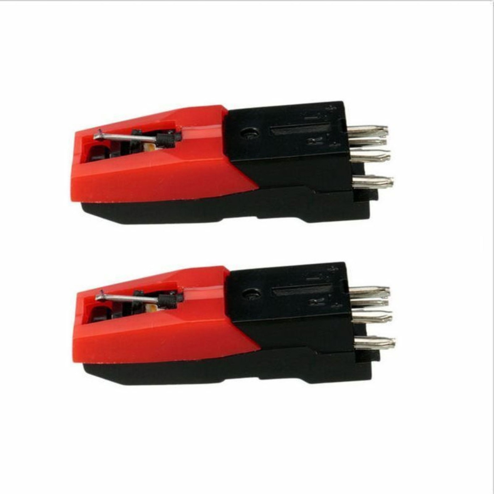 2Pcs Turntable Phono Ceramic Cartridge+Stylus Needle Kit for Record Player d