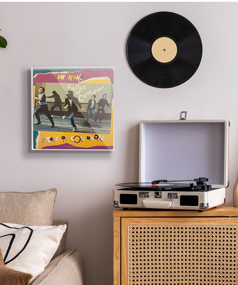 Vinyl Record CD Wall Dust Display Case File/Magazine Acrylic Decorative Holder