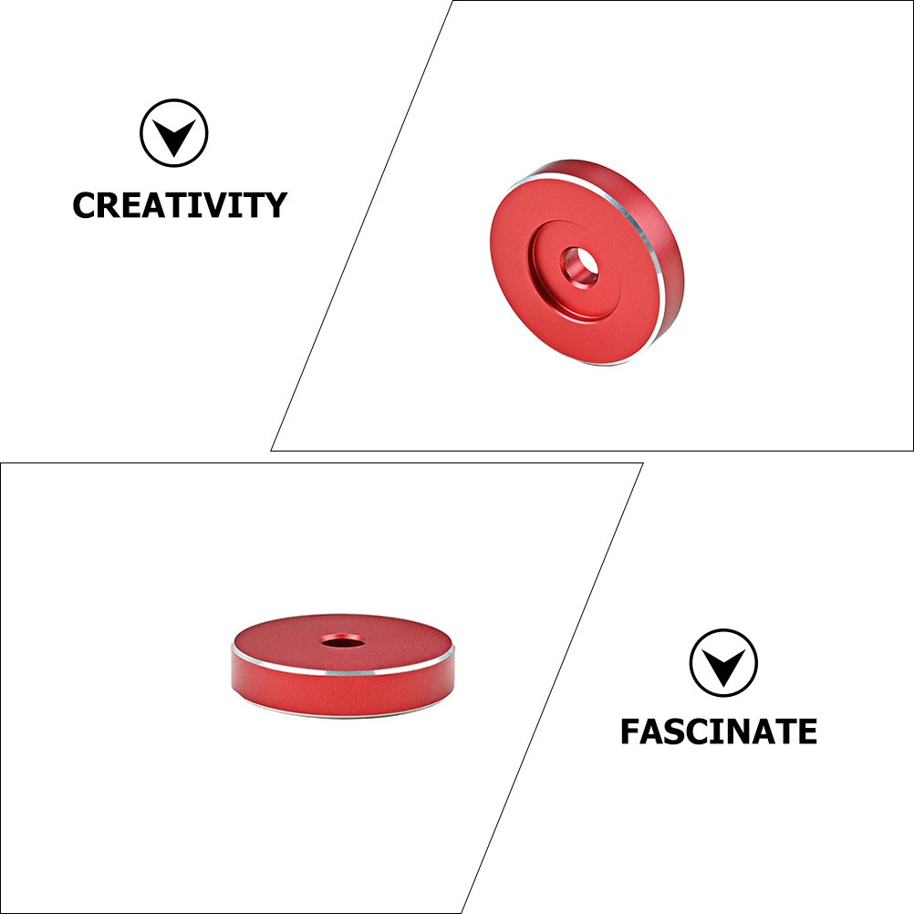 Stable Red Record Player Adapter with Aluminum Material for Phonograph Use