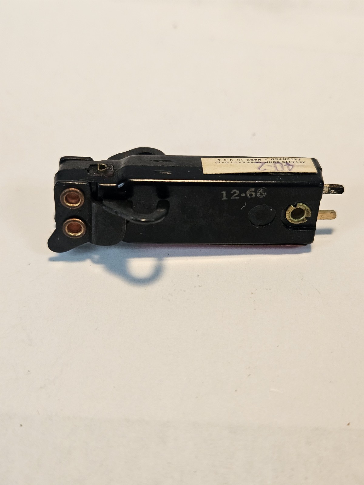Astatic 40-2 Ceramic Phono Record Player Cartridge Vintage USED PHONO- 2 PRONG