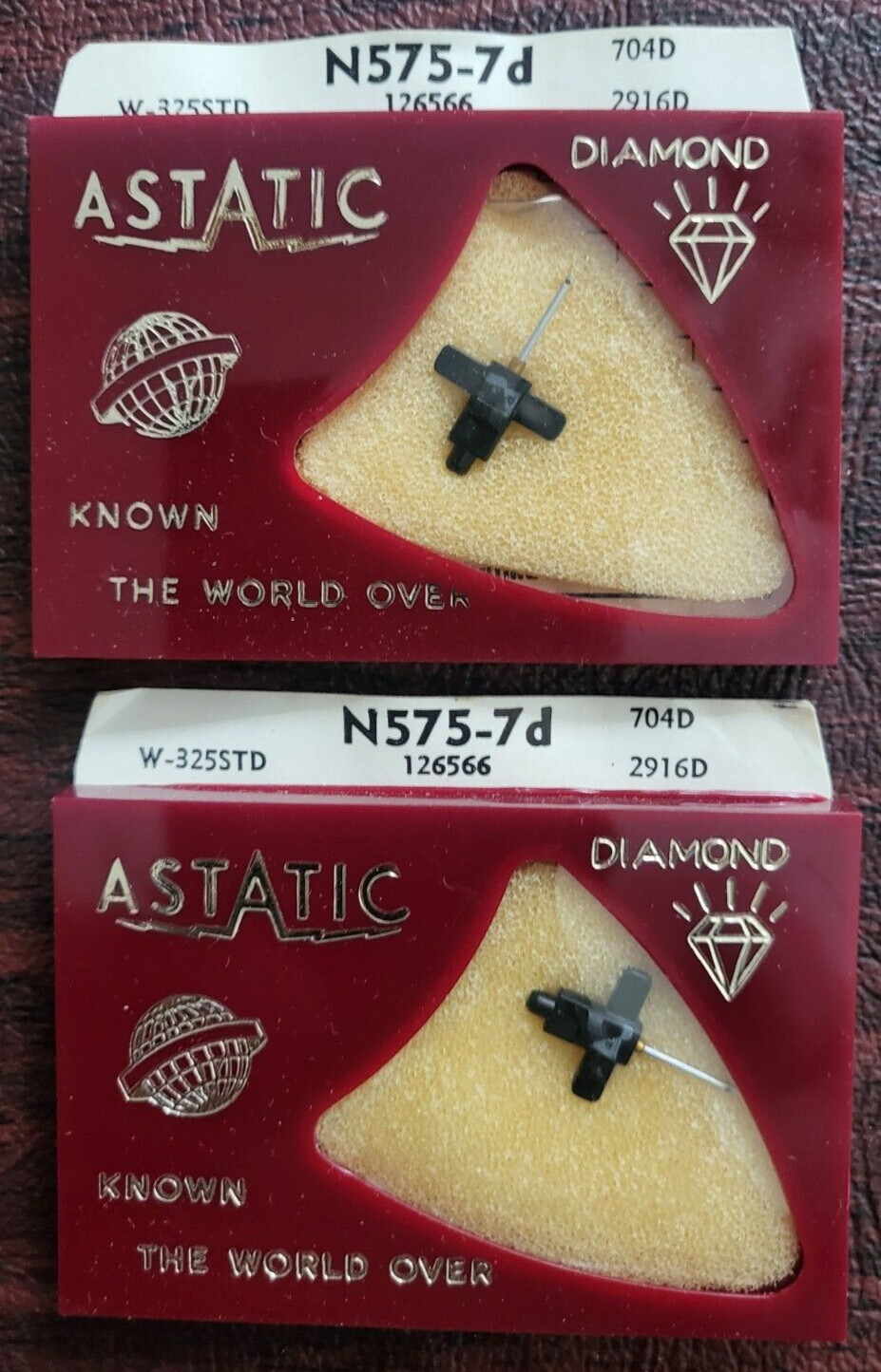 Astatic N575-7d – NOS Turntable Stylus Needle, R.C.A. (126566) – 2pack