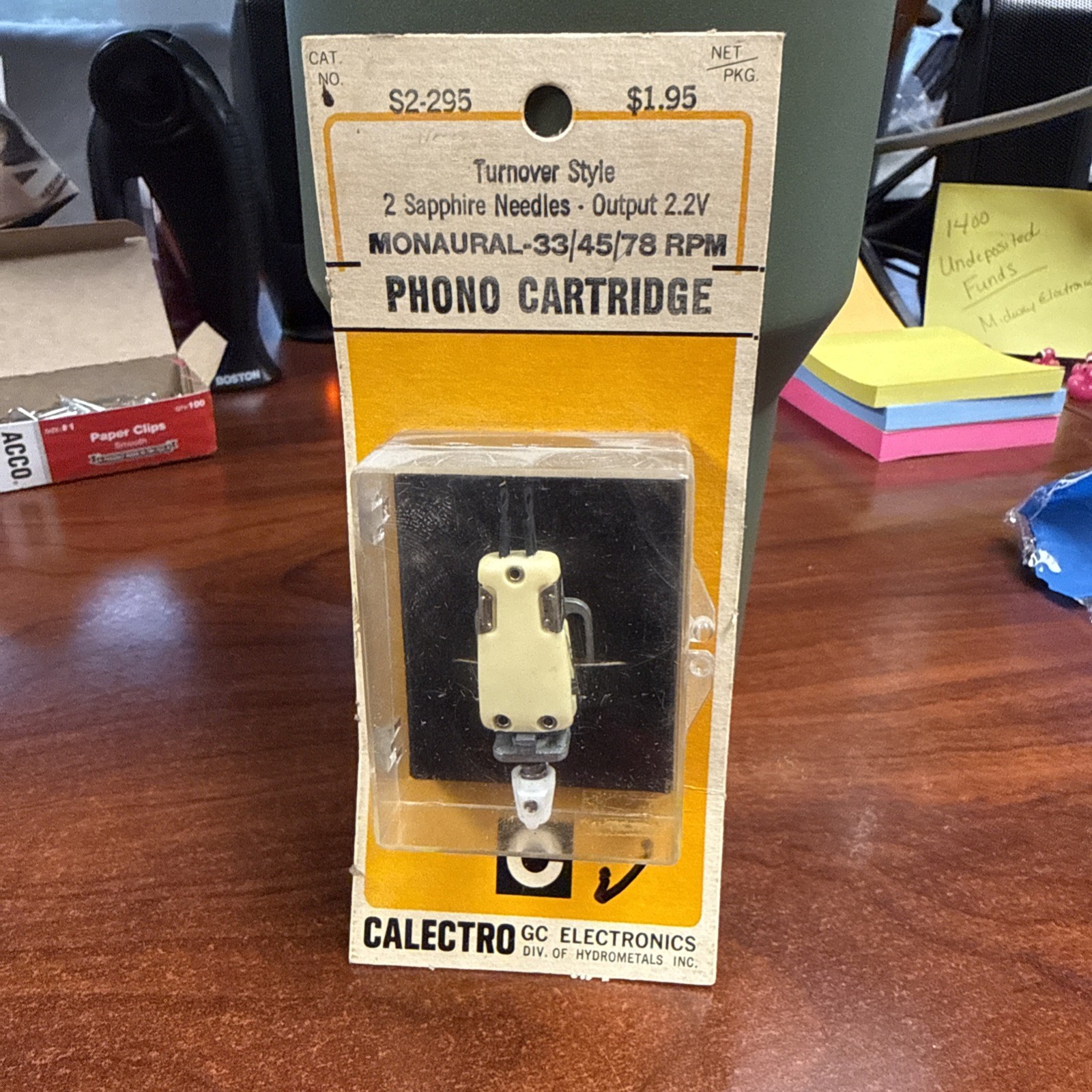 Calectro 2 Sapphire Needles Output 2.2V Phono Cartridge Turnover Style Stereo