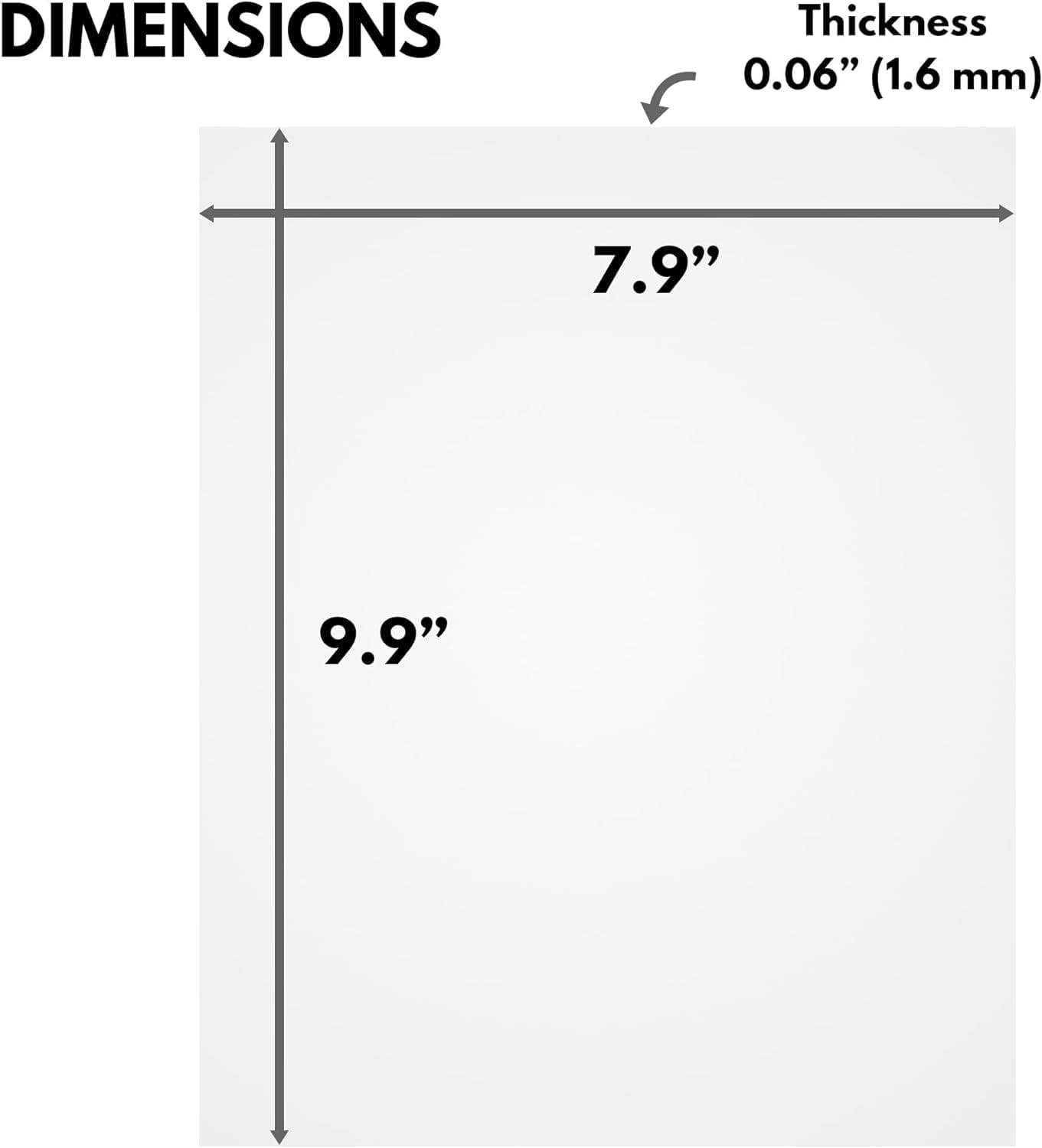 Icona Bay 8×10 Heat-Strengthened Glass Replacement for Picture 8×10, Clear