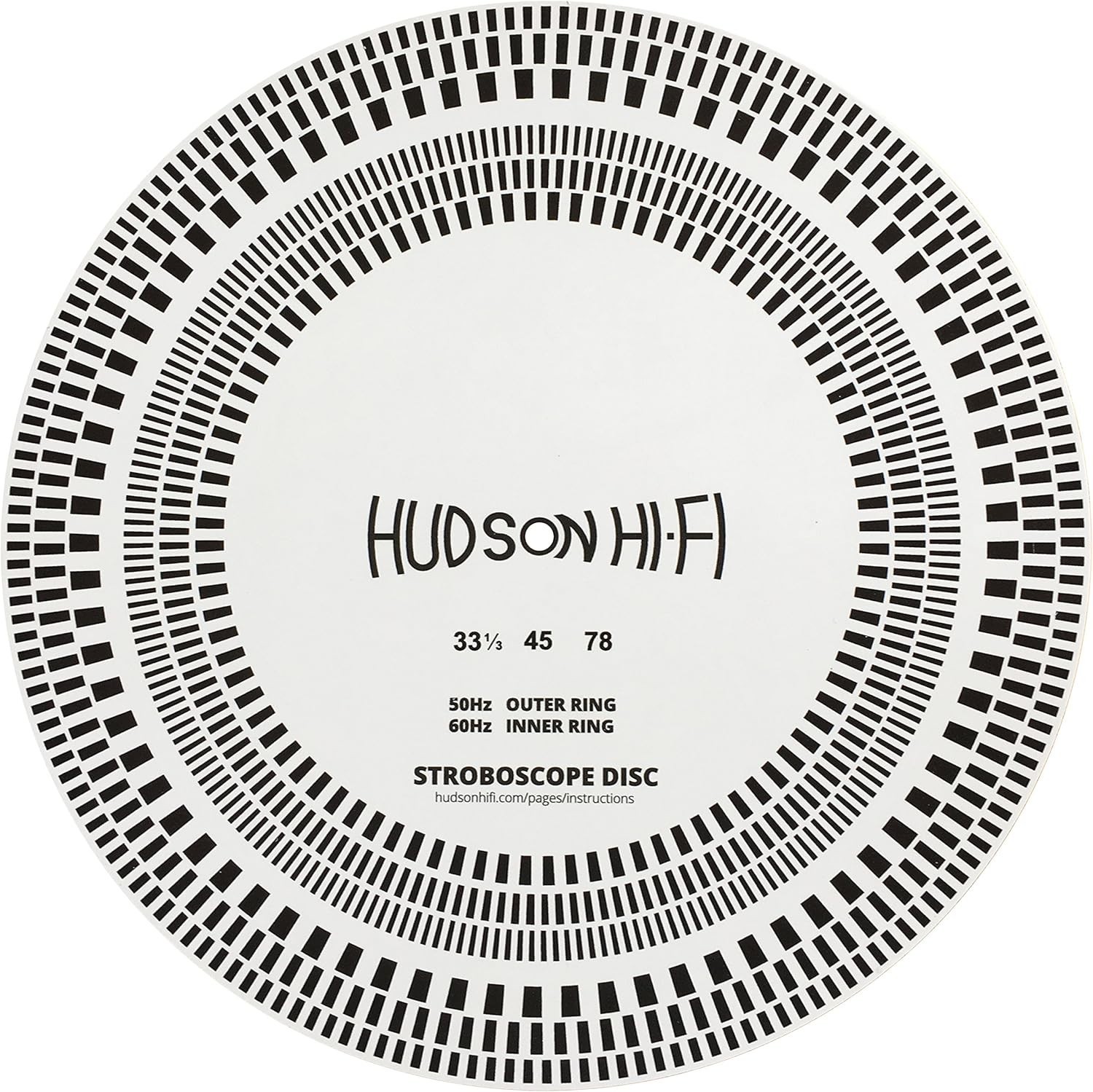 Durable 12-Inch Strobe Disc Mat for Accurate Vinyl Speed Testing – PVC Design