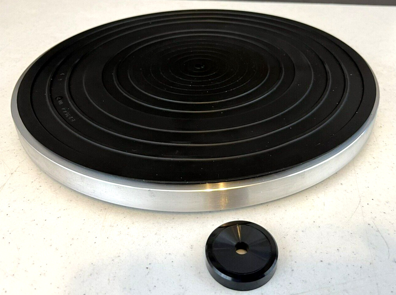 JVC Model L-A21 Turntable Platter E-1971 ~ Platter Mat & 45 RPM Adapter ~ Parts