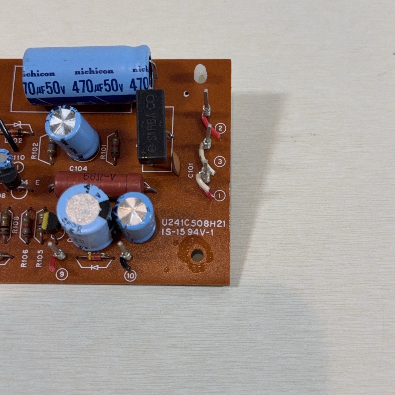 Realistic LAB-500 Turntable Power Control Circuit Board PCB U241C508H21