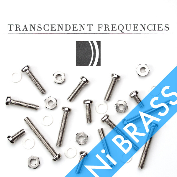 Ni PLATED BRASS Cartridge Headshell Mounting M2.6 Screws Hardware Set 6mm~20mm