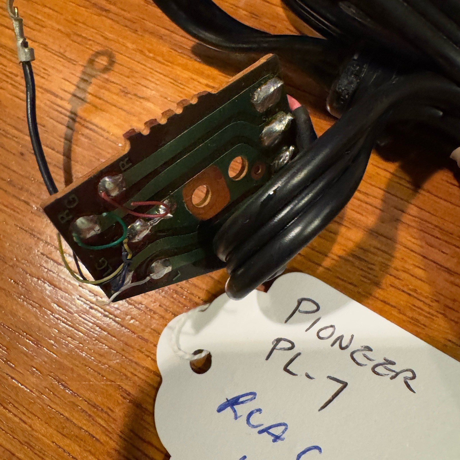 PIONEER PL-7 ORIGINAL RCA CABLE WITH GROUND WIRE – VERY GOOD CONDITION