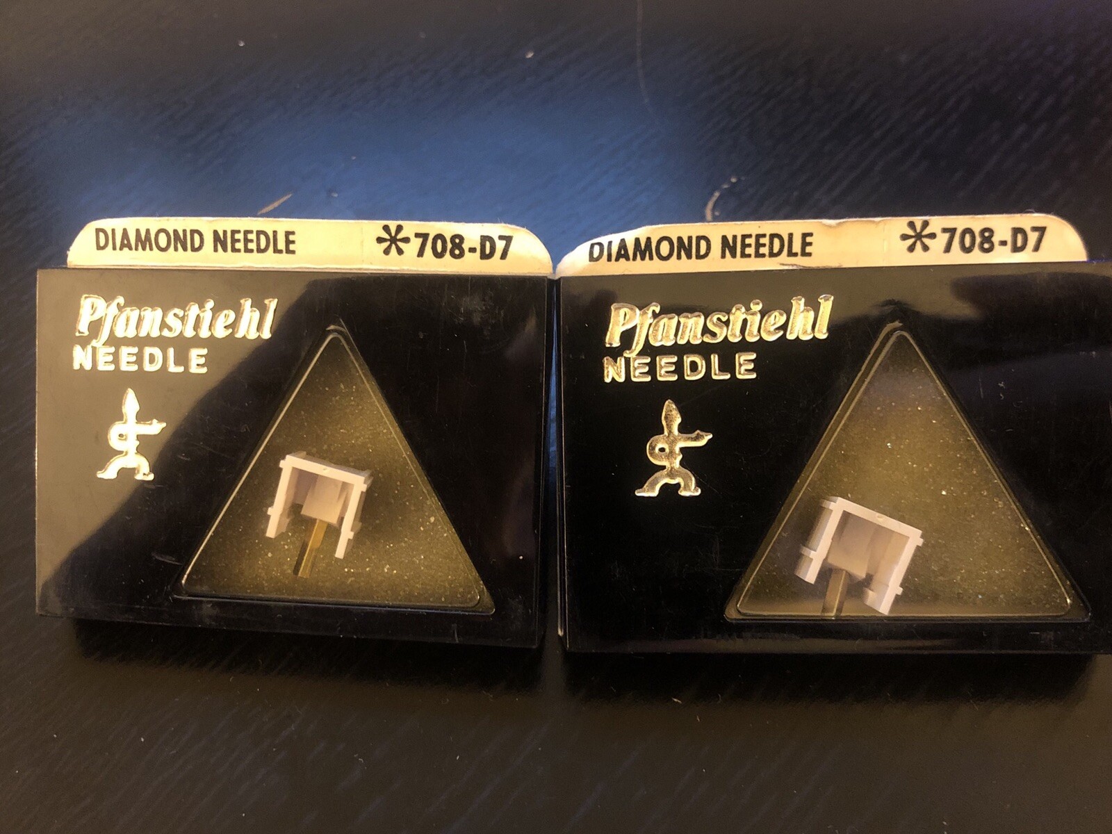 Pfanstiehl Diamond Needle 708-D7 Lot Of 2 Sanyo ST-107 MM-107 MG-107 NOS LOOK!