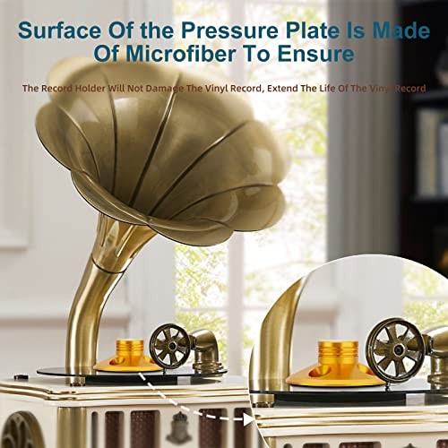 107g/3.77oz Record Weight Stabilizer Aluminum Turntable LP Vinyl Disc Gold