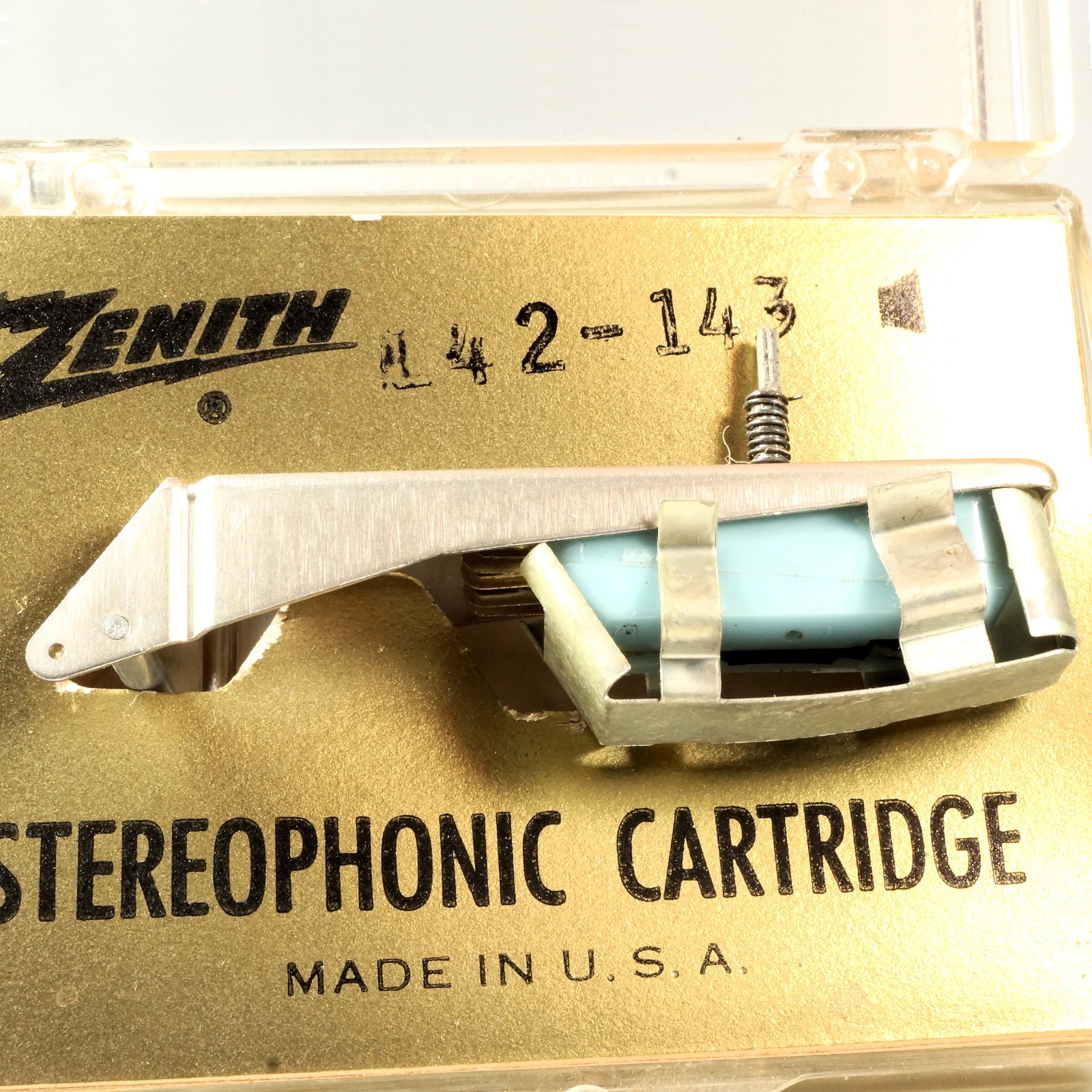 Tested NOS ZENITH 142-143 Cartridge w/Needle Electro Voice 249D Original Package