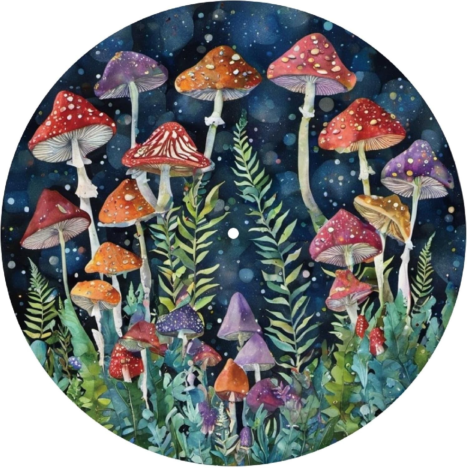 Anti-Static Turntable Mat – 12-Inch Mushroom Slipmat for Music Lovers