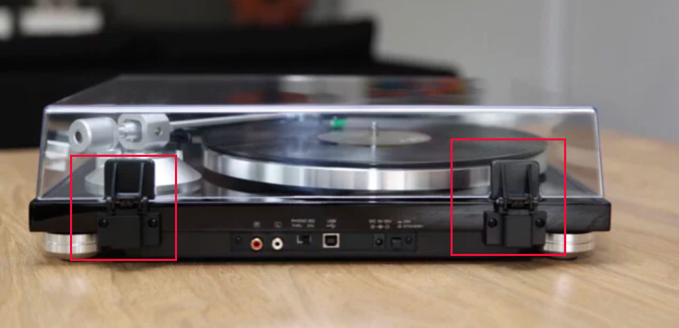 2pcs Turntable Dust Cover Hinges for Teac TN-300 Teac TN-3B Turntable