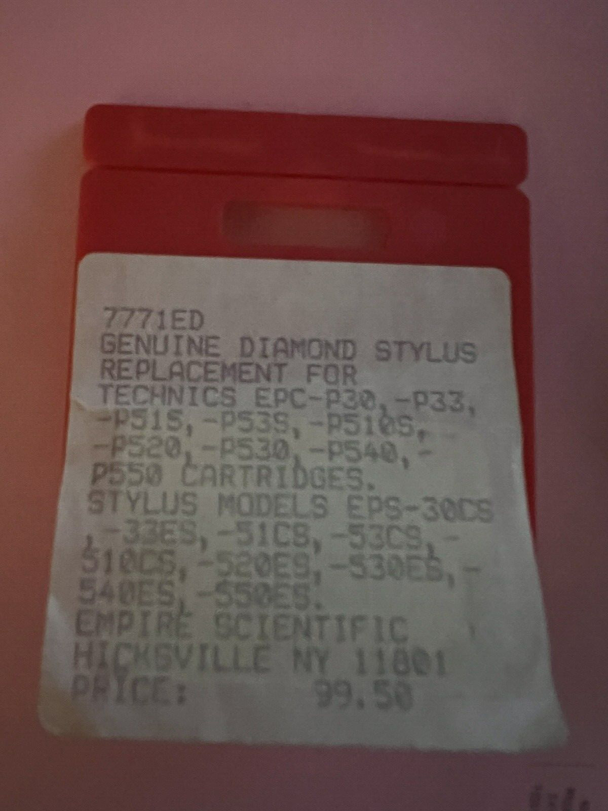 EMPIRE7771ED/TECHNICS STYLUS EPS30CS, EPS33ES,EPS51CS OTHERS SEE DESCRIPTION NOS