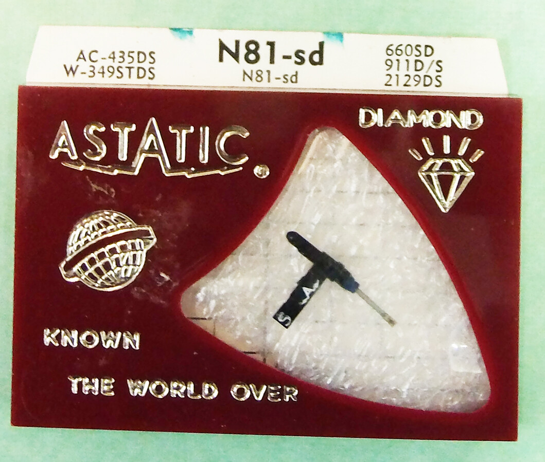 ASTATIC N81-sd / Pfanstiehl 168-DS73 ‘Diamond Stylus’ for Astatic N81SD N79-sd