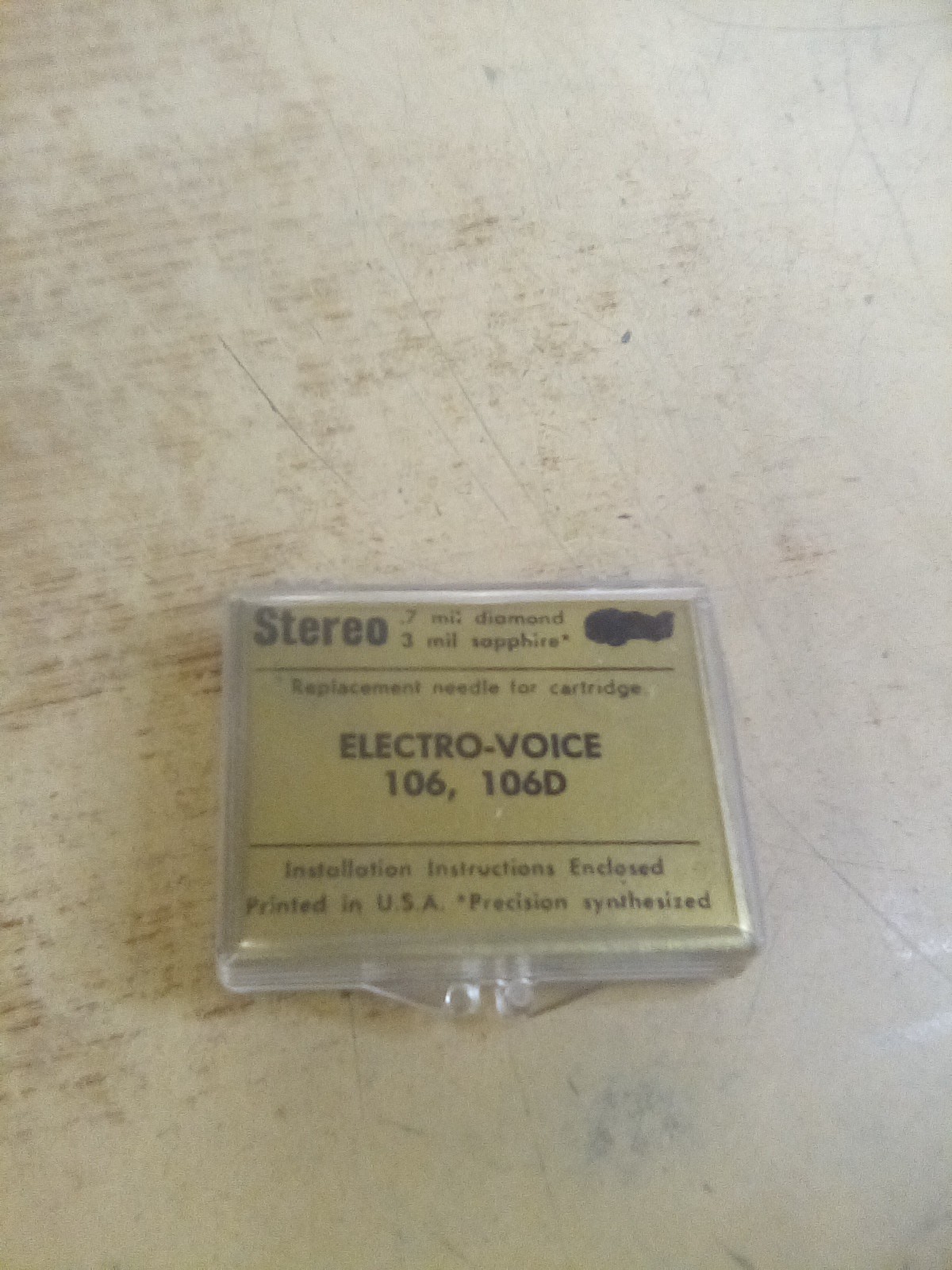 Arista EV-7D Diamond Needle For Electro-Voice 106, 106D