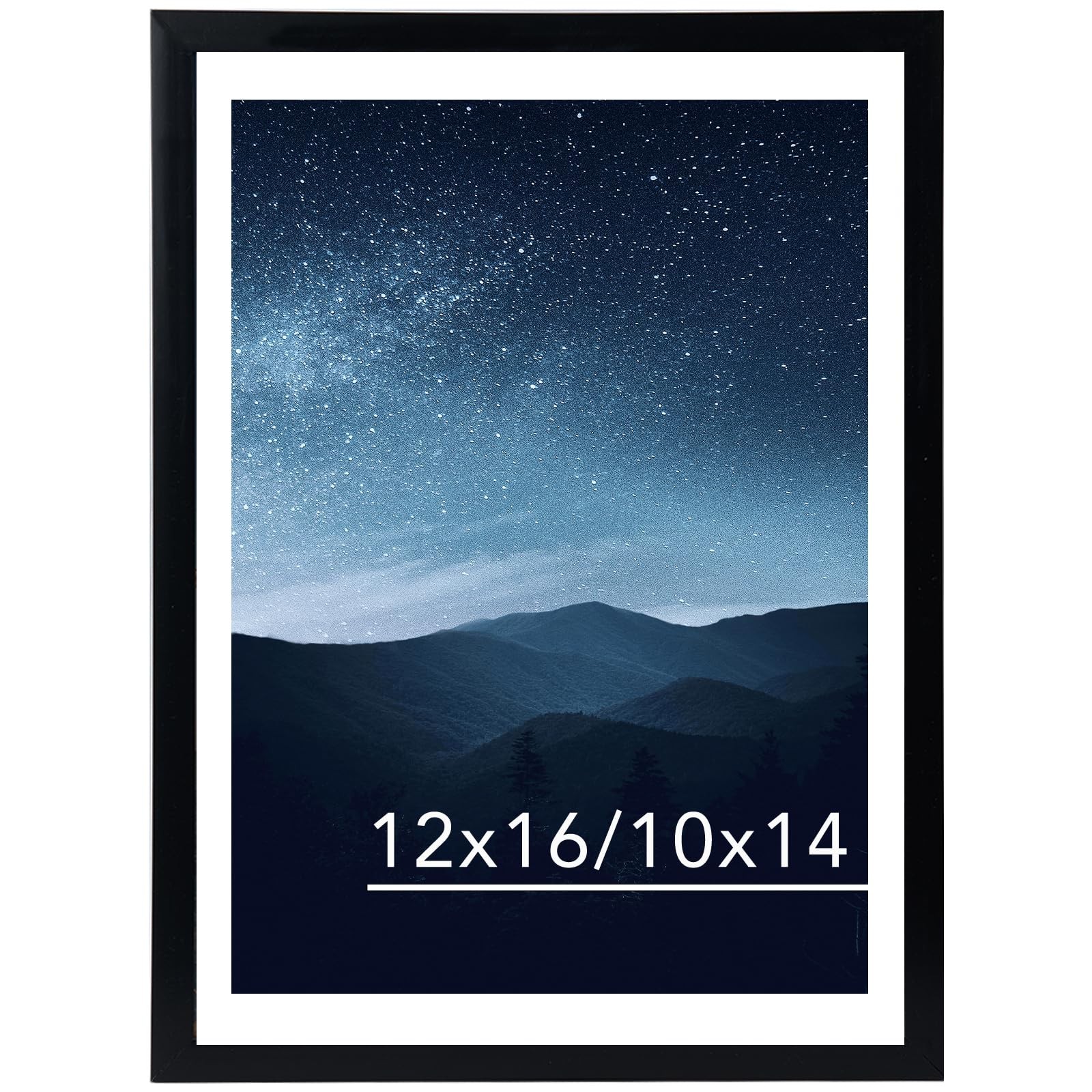 12×16 Black Picture Frame for 30 x 40cm Diamond Painting inch,