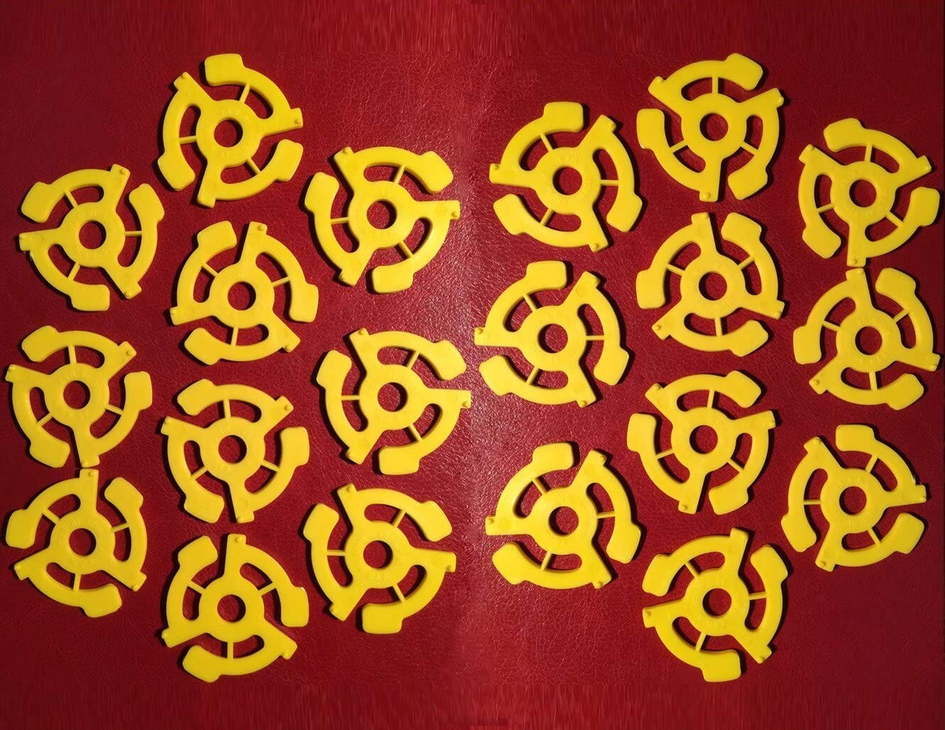 Package of (150) 45 rpm 7″ Record Plastic Adapter Snap-In Inserts Turntable