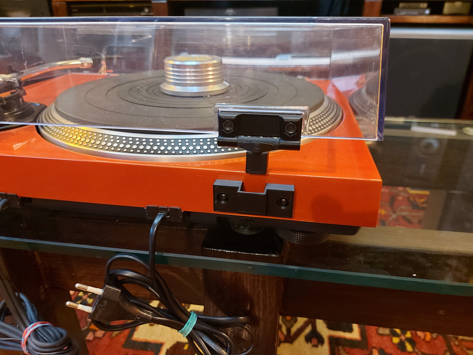 VERS. TECHNICS SL-1400 MK2 MKII 76° ZIPPERED HOOD REMOVABLE COVER