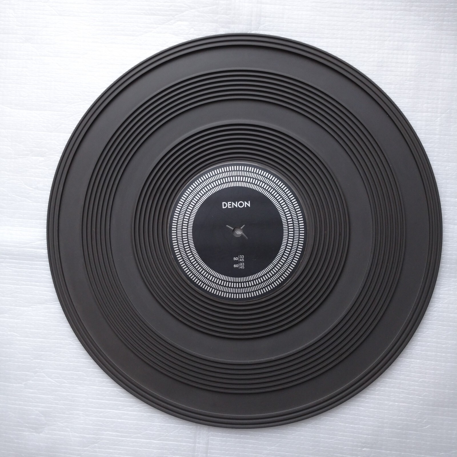 DENON Rubber Mat USED for DENON DP-790＆Stroboscope Tests 33-1/3 rpm 45rpm