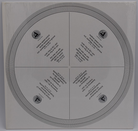 Stroboscopic speed test vinyl record album real time speed control