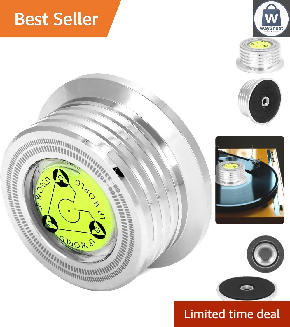 Record Weight Stabilizer in Silver: Enhance Sound Quality & Stability