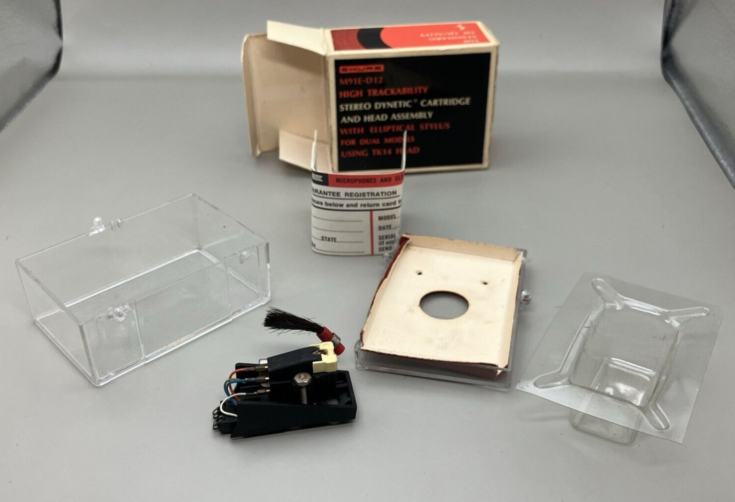 Shure M75E Type 2 Hi-Trackability Dynetic Phono Cartridge W/ Sled No Stylus